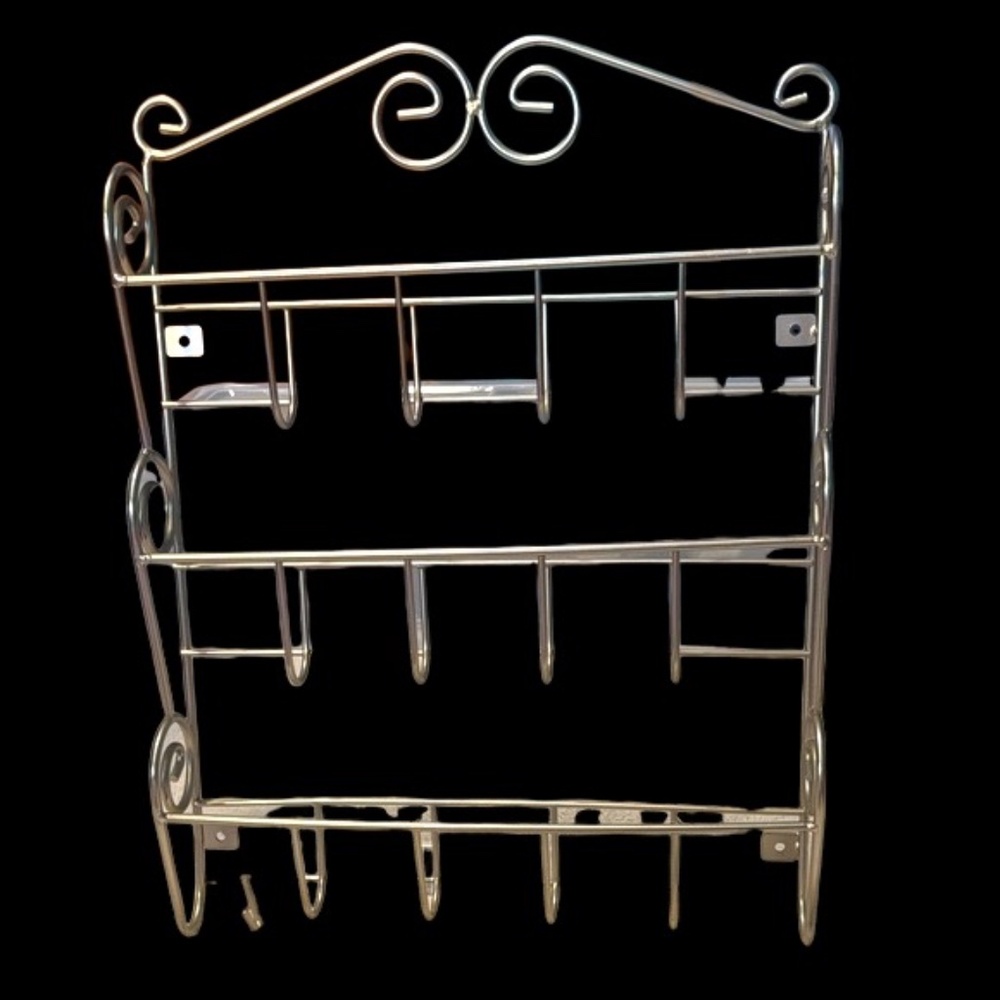 Diversified Scroll Wall-Mounted Mail Organizer with Key Hooks